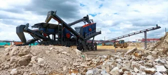 150 TPH Construction Waste Recycling mobile impact crusher plant in Colombia.webp