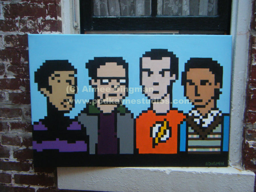 Big_Bang_Theory_in_Pixels_by_podkaynestudios.jpg