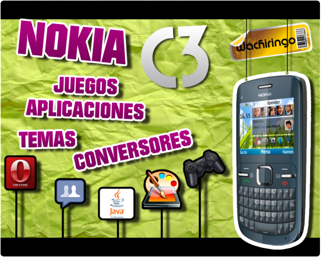 Nokia C3 Temas Juegos Convertidores Ba K